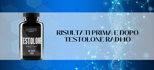 Risultati prima e dopo l'utilizzo di Testolone