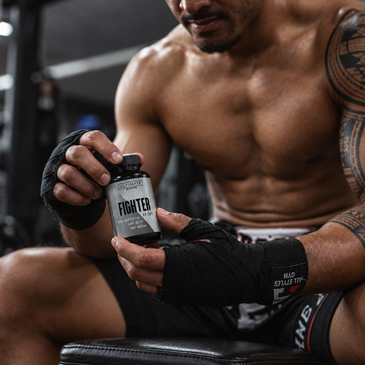 Fighter Supplement in the Gym