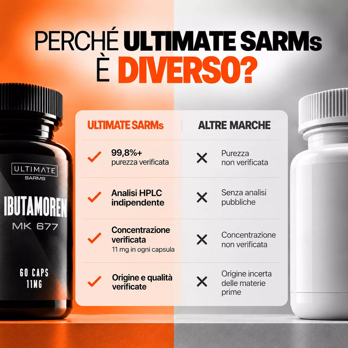 confronto ultimate sarms vs altre marche